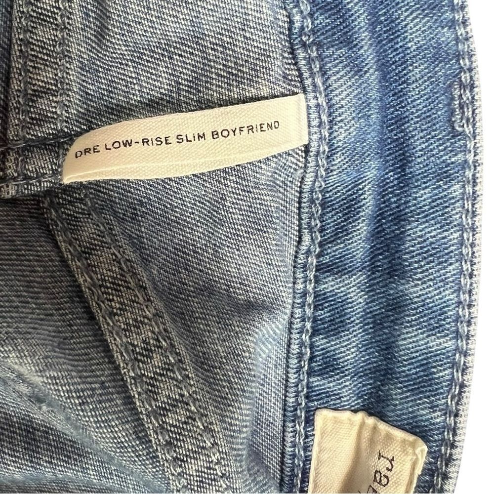 Rag & Bone Dre Low-Rise Slim Boyfriend Released Raw Hem Jeans Size 29 - Picture 5 of 11